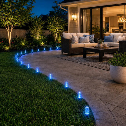 Set of 20 LED Solar Garden Stake Lights