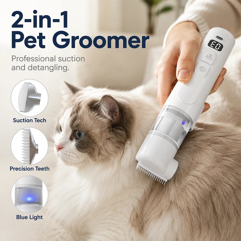 ⏰LIMITED TIME PRICE🔥Electric Pet Grooming Comb🐕Keep your furry friends away from mites, fleas and tangled fur！