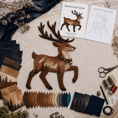 🧵 Christmas Fabric Art Door Hanging Craft Kit