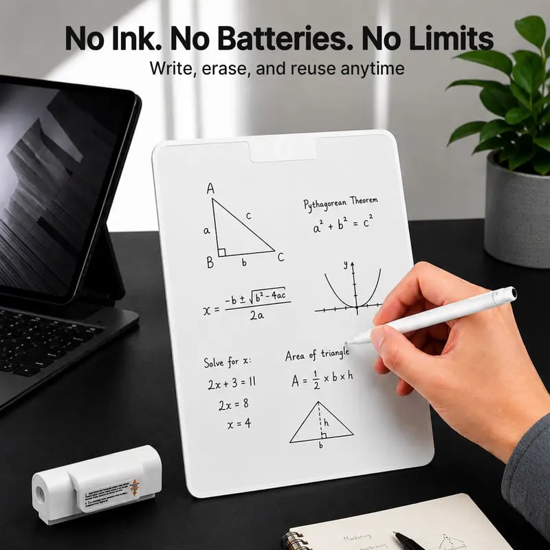 ✨ ✏️Reusable Magnetic Doodle Board | Ink-Free Paperless Writing Notepad