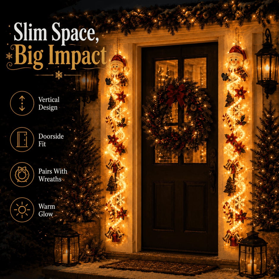 🎄Merry Cascade Glowing Christmas Door Hanger