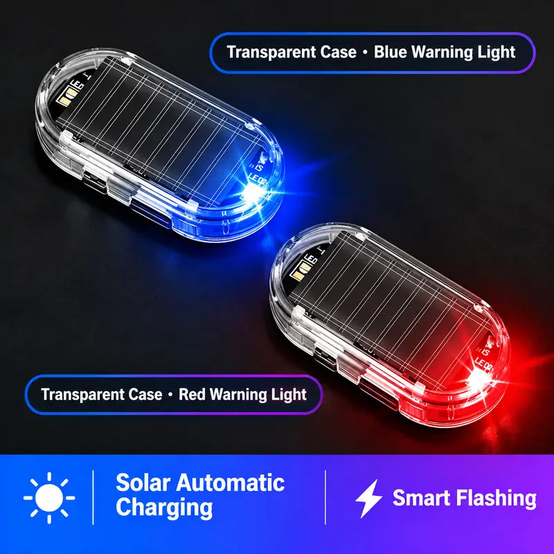 Buy 1 Get 1 Free🚨Solar Car Anti-Theft Light - Light Sensor Auto Flash Fake Warning Light for All Cars🚗