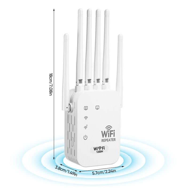 🎁 WiFi Extender 2026 6-Antenna Strong Signal