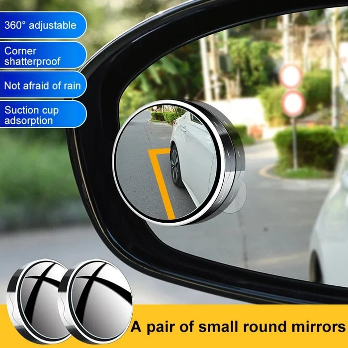 🔄 Car Blind Spot Mirror – See What Your Side Mirror Misses