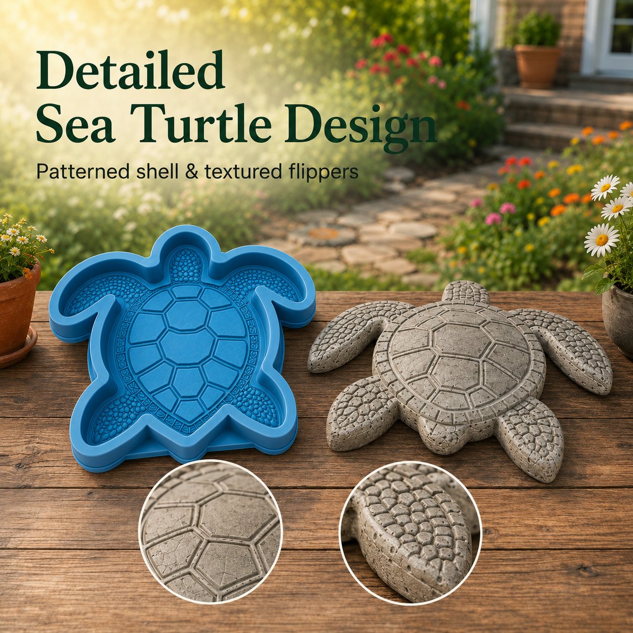 💥 LAST DAY 49% OFF - 🌊 Reusable Ocean Theme Garden Art Mold – Make Your Garden Truly One of a Kind