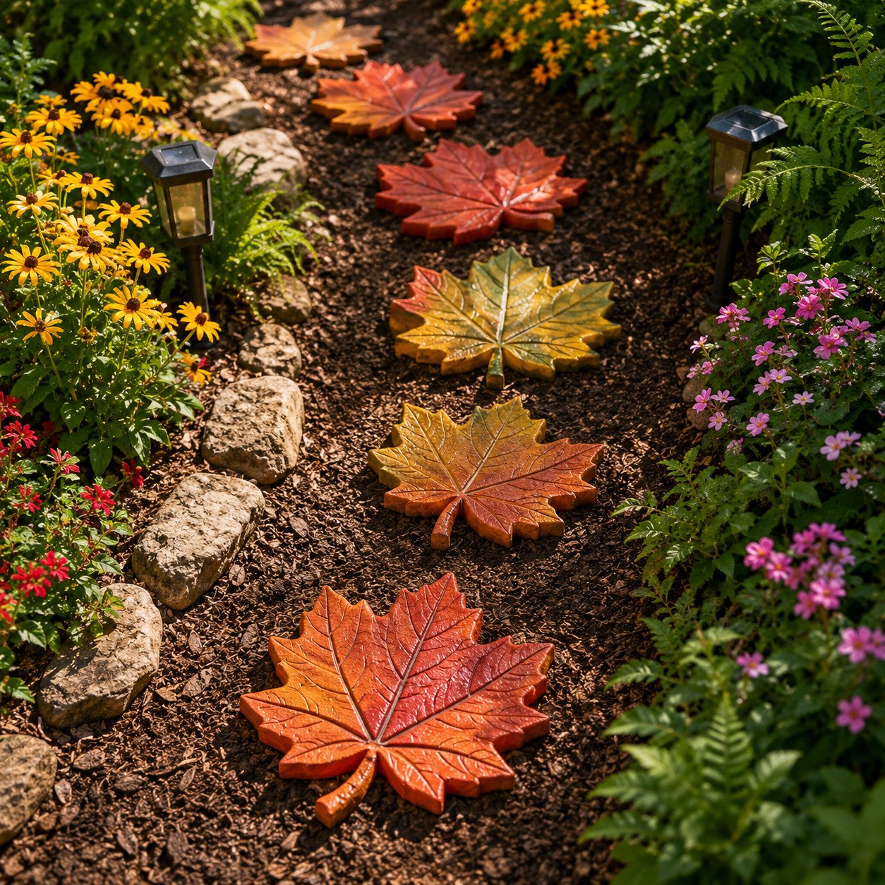 💥 LAST DAY 49% OFF – 🌿 Reusable Decorative Garden Stepping Stone Mold – Make Your Garden Truly One of a Kind