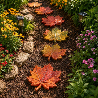 💥 LAST DAY 49% OFF – 🌿 Reusable Decorative Garden Stepping Stone Mold – Make Your Garden Truly One of a Kind