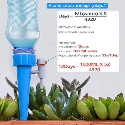 💥🏆Adjustable Bottle-Top Plant Watering Spikes