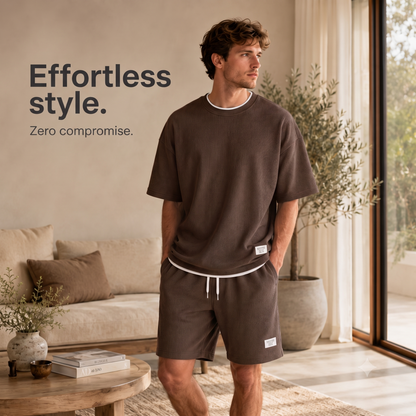 Premium Waffle Knit Lounge Set