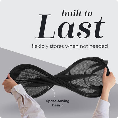Foldable Mesh Laundry Basket – Breathable Large Capacity Hamper for Home & Bathroom
