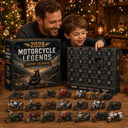 💯2026 Motorcycle Legends Advent Calendar – 24 Days, 24 Mini Motorcycles, 24 Legendary Rides
