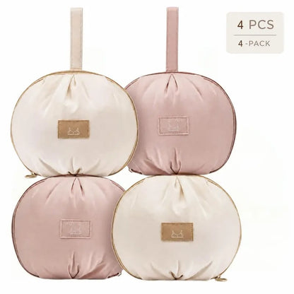Women's Travel Underwear Packing Cube, Multi-Compartment Portable Luggage Organizer Bag for Lingerie, Bras and Accessories