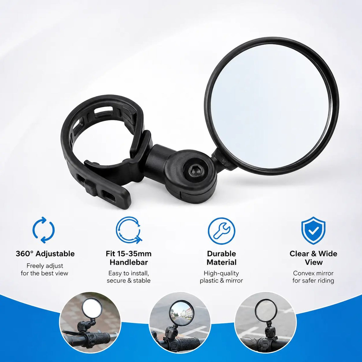 Bike Handlebar Rear View Mirror