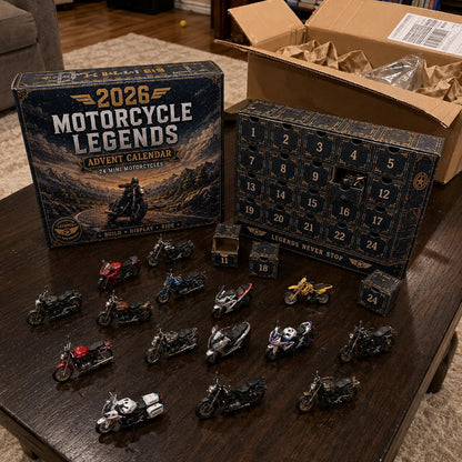 💯2026 Motorcycle Legends Advent Calendar – 24 Days, 24 Mini Motorcycles, 24 Legendary Rides