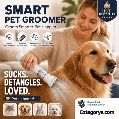 ⏰LIMITED TIME PRICE🔥Electric Pet Grooming Comb🐕Keep your furry friends away from mites, fleas and tangled fur！