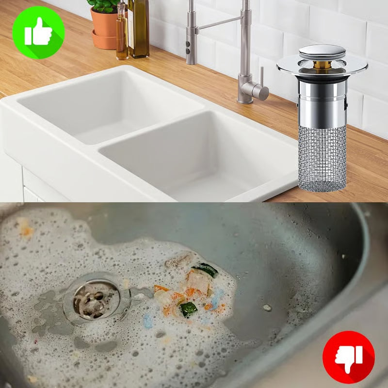 Sink Drain Strainer🚫Clog-Free Drain in Seconds!