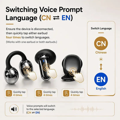 🎧 3-IN-1 Wireless Earbuds, 6 Earbuds Total with Power Bank Charging Case, Sleep / In-Ear / Clip-On Earphones, Reverse Charging, Sports & Sleep Bluetooth Headphones for Android & iOS