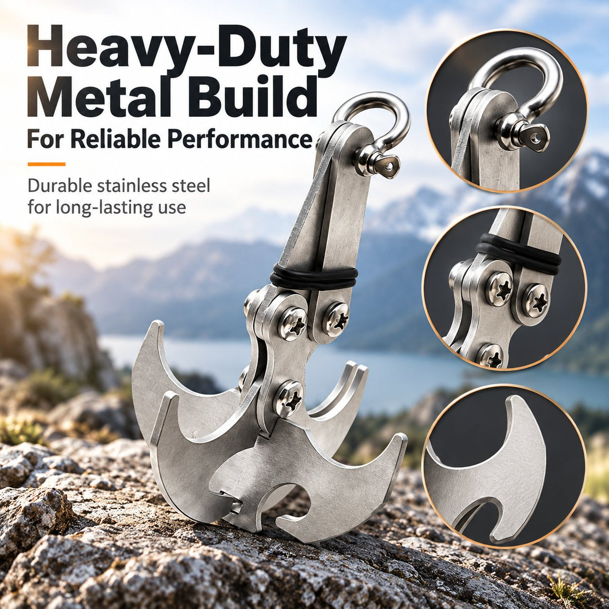 🪝 Heavy Duty Gravity Hook Clip 🏔️