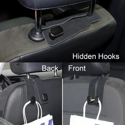 Car Seat Headrest Hooks, Heavy-Duty Purse & Grocery Bag Hangers ✅