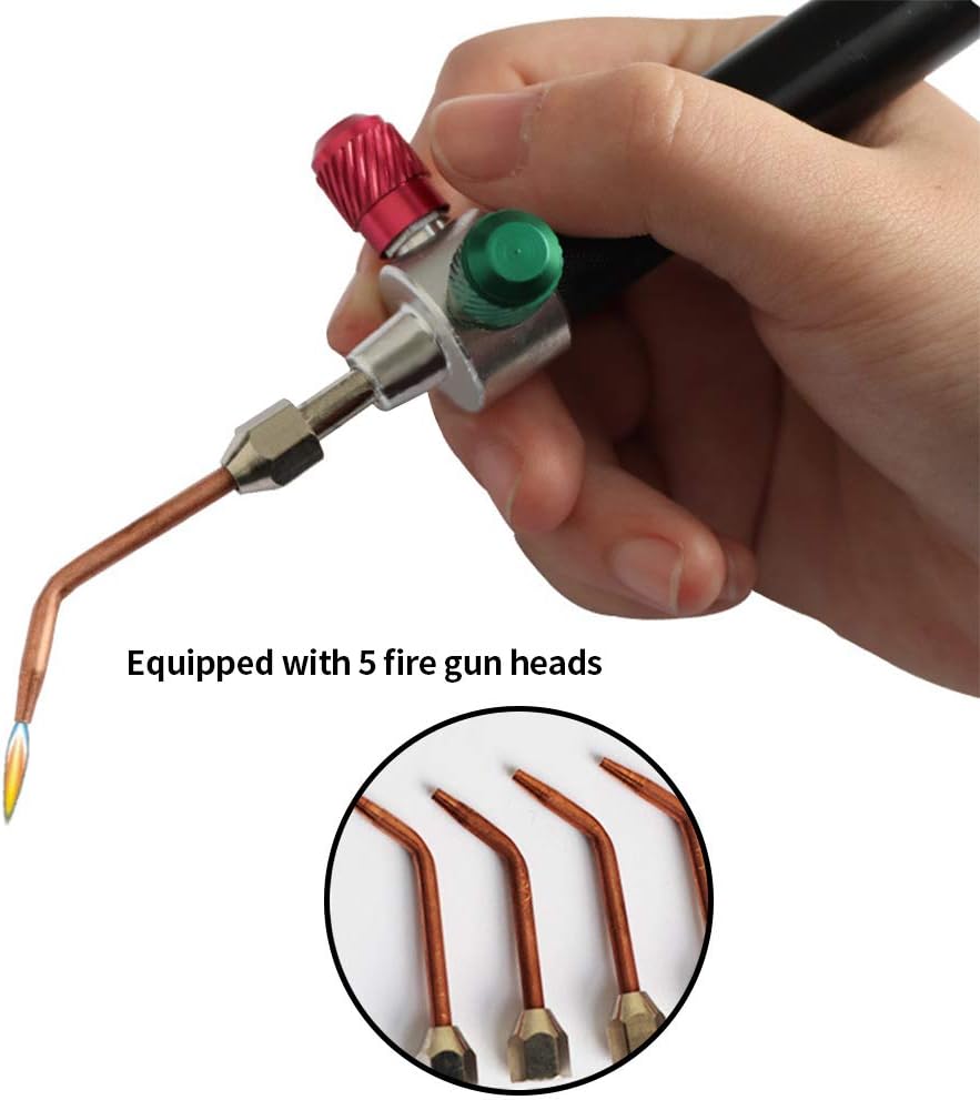 🔥Mini Jewelry Welding Torch Kit | Micro Oxygen Gas Torch with 5 Replaceable Tips