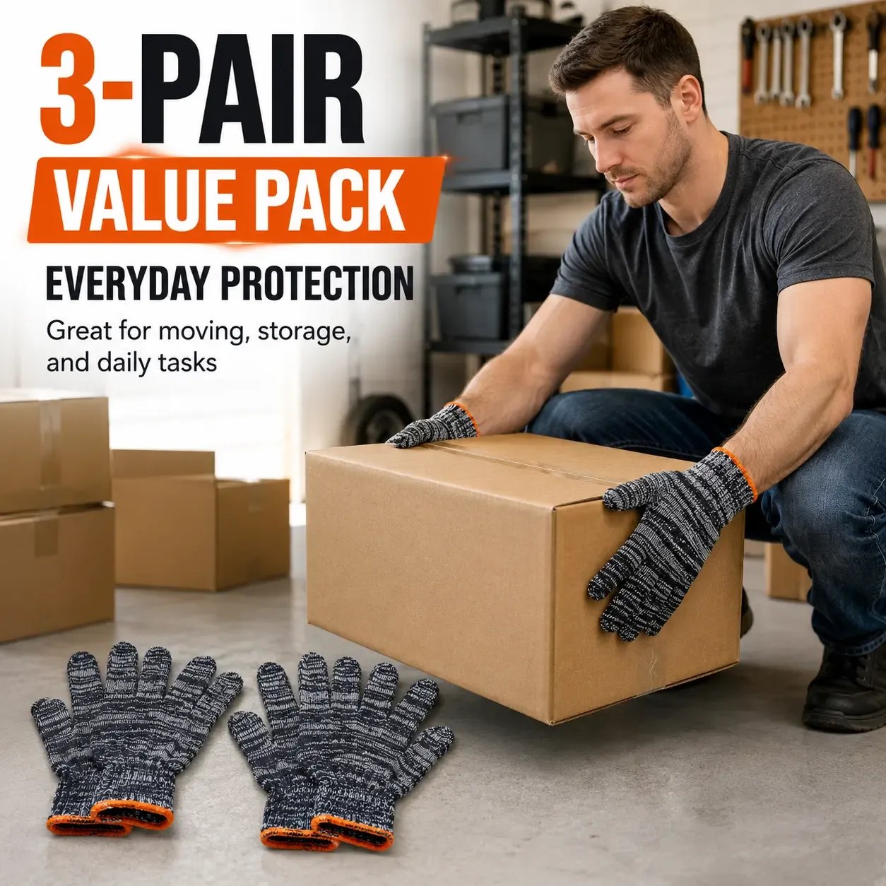 🧤Gardening Gloves for Men & Women– Breathable Stretch Work Gloves with Reinforced Grip | Multi-Purpose Yard, Workshop Protection Gloves