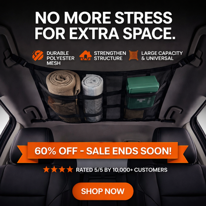 🚗Car Ceiling Storage Net Pocket