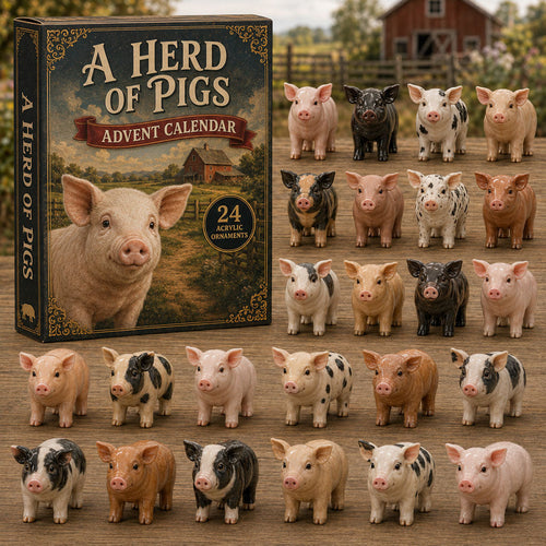 CHRISTMAS KICKOFF 40% OFF - Herd Of Pigs Advent Calendar 2026 - 24-Day Festive Countdown