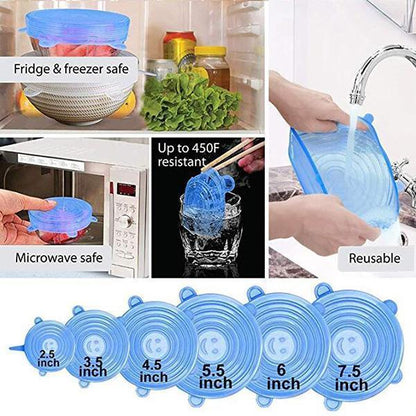 🔥Adpartner Silicone Lids for Food Storage (6-Pack)