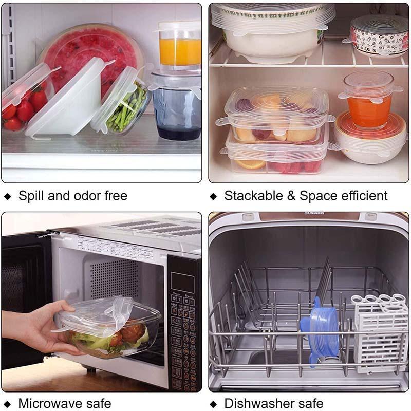 🔥Adpartner Silicone Lids for Food Storage (6-Pack)
