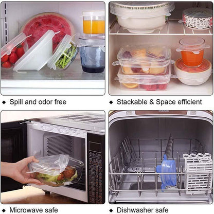 🔥Adpartner Silicone Lids for Food Storage (6-Pack)