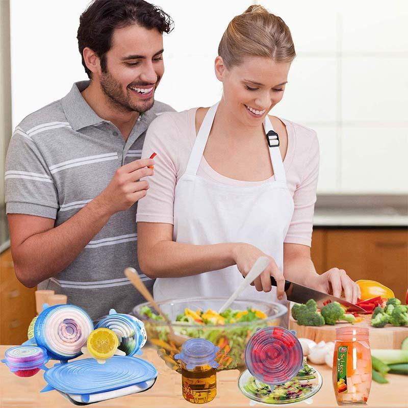 🔥Adpartner Silicone Lids for Food Storage (6-Pack)