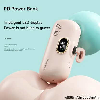 🔥 5000mAh Mini Power Bank – Ultra-Portable & Universally Compatible🔋📱