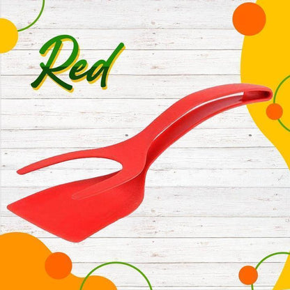 🍳  2-in-1 Spatula Clip – Heat-Resistant Silicone & Non-Slip Handle – Kitchen Cooking Essential 🔥