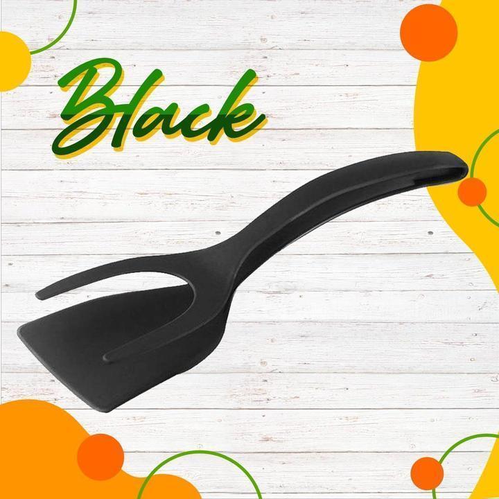🍳  2-in-1 Spatula Clip – Heat-Resistant Silicone & Non-Slip Handle – Kitchen Cooking Essential 🔥