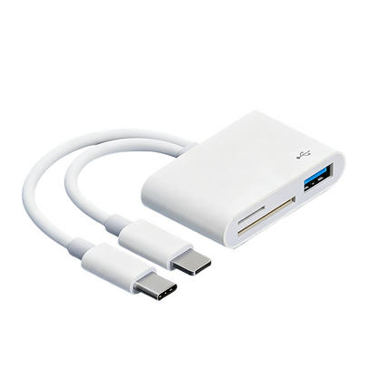 💻Universal 5-in-1 Card Reader Hub – Dual Type-C Multi-Port Memory Card Reader