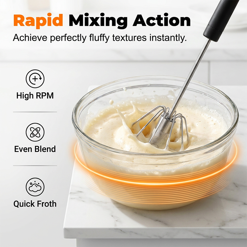 ⚡Buy 1 Get 1 Free⚡Semi-Automatic Rotary Egg Beater Push-Down Kitchen Whisk 🥚