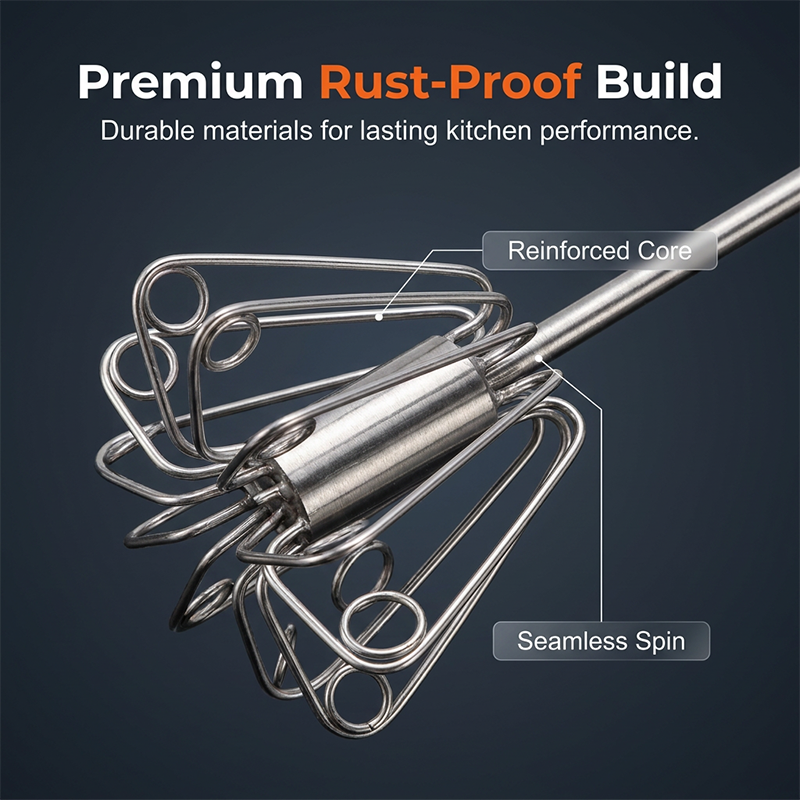 ⚡Buy 1 Get 1 Free⚡Semi-Automatic Rotary Egg Beater Push-Down Kitchen Whisk 🥚