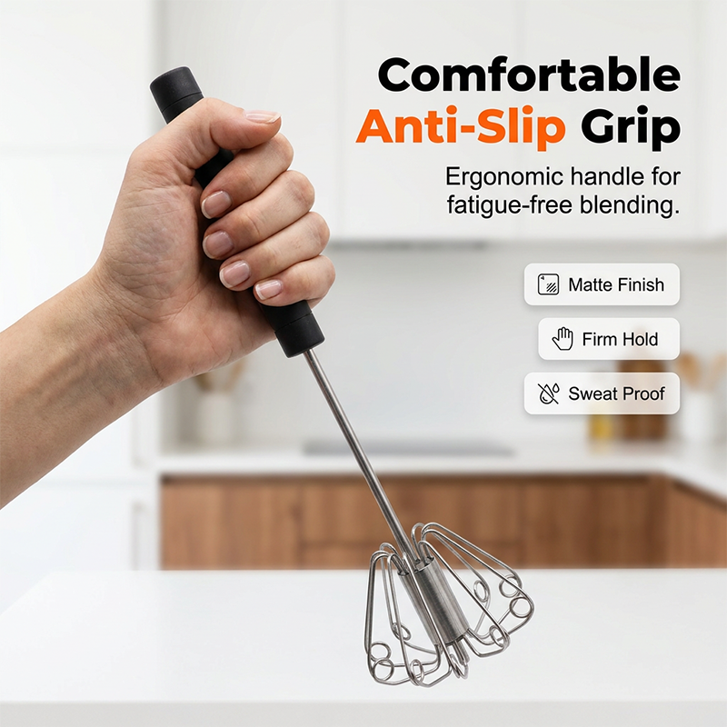 ⚡Buy 1 Get 1 Free⚡Semi-Automatic Rotary Egg Beater Push-Down Kitchen Whisk 🥚