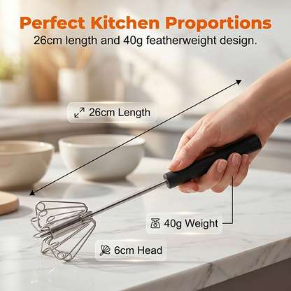 ⚡Buy 1 Get 1 Free⚡Semi-Automatic Rotary Egg Beater Push-Down Kitchen Whisk 🥚