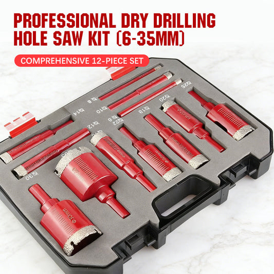 💎🛠️ Professional Dry Drilling Hole Saw Kit (6-35mm)