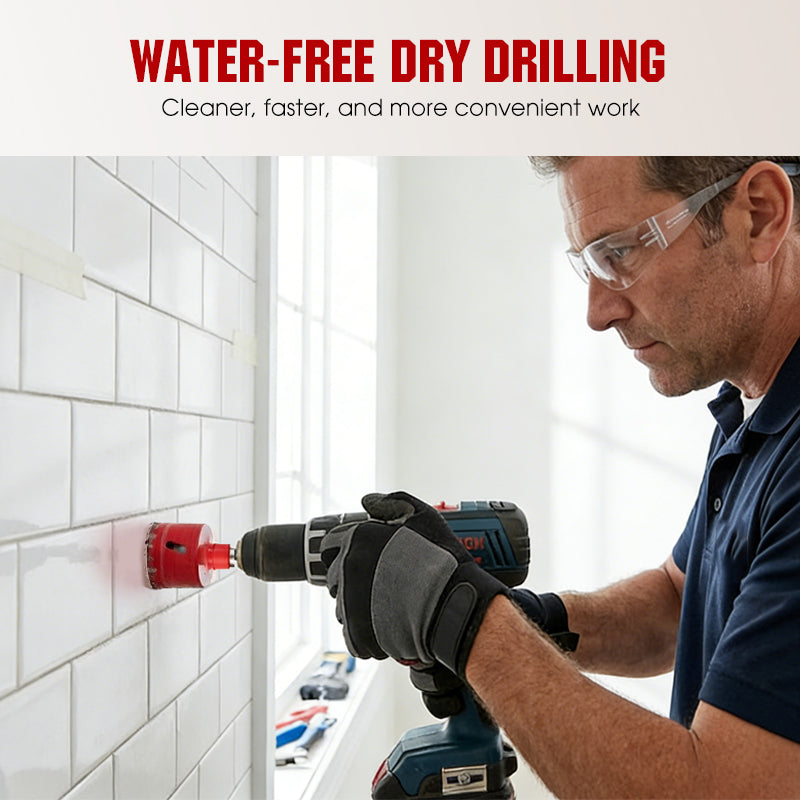 💎🛠️ Professional Dry Drilling Hole Saw Kit (6-35mm)