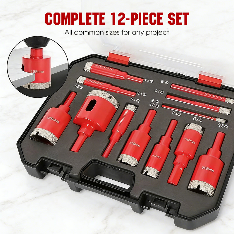 💎🛠️ Professional Dry Drilling Hole Saw Kit (6-35mm)