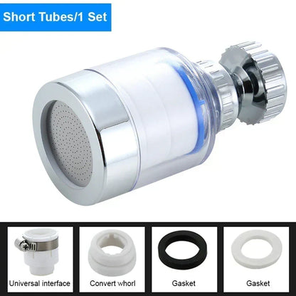 🚰Faucet Water Filter for Sink with 5 Replacement Filters and Adapter Kit