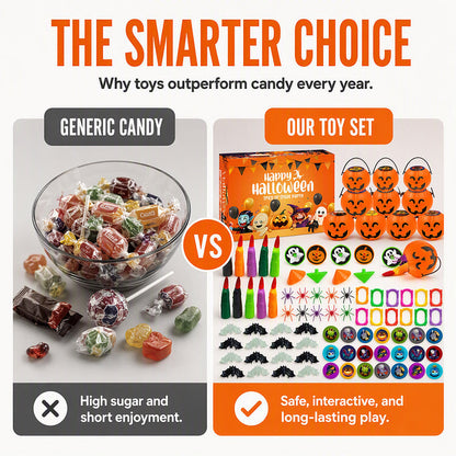 📢📢50% OFF !! ⏰Halloween Toy Assortment Party Favor Set