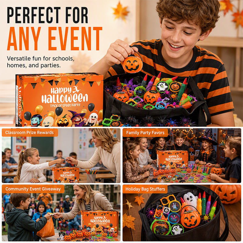 📢📢50% OFF !! ⏰Halloween Toy Assortment Party Favor Set