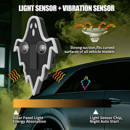 🎁🎃Halloween Sale 50% OFF! 🔥Solar-Powered LED Multi-Shape Neon Light - Eco-Friendly Wireless Auto Interior Halloween Decor with Modern Stylish Design, Car Decorating, Led Lights, Cool Car Stuff