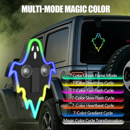 🎁🎃Halloween Sale 50% OFF! 🔥Solar-Powered LED Multi-Shape Neon Light - Eco-Friendly Wireless Auto Interior Halloween Decor with Modern Stylish Design, Car Decorating, Led Lights, Cool Car Stuff
