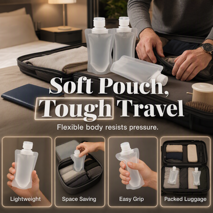 Portable Travel Fluid Makeup Packing Bag