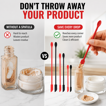 🌸 Mini Skincare Spatel Set – De Perfecte Tool voor Crèmes, Maskers en Beautyproducten