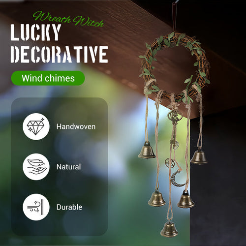 Bohemian Decorative Wind Chime with Rattan Circle